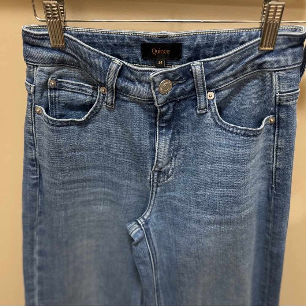 Quince Luna Stretch Wide Leg Jeans 24 - Picture 7 of 7